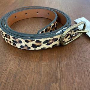 Banana Republic Leopard Print Belt Calf Hair